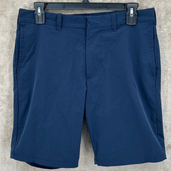 J Crew Shorts Mens 30 Navy Tech Performance Moisture Wicking Golf Stretch Preppy - Picture 1 of 9